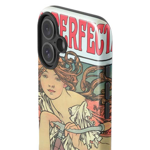 Alphonse Mucha Cycles Perfecta iPhone 16 Impact Case